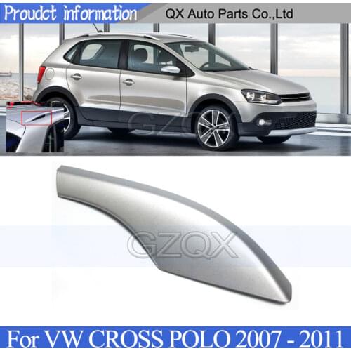 CAPQX Roof Luggage rack guard cover silver For VW CROSS POLO 2007 2008 2009 2010 2011 Luggage rack cover