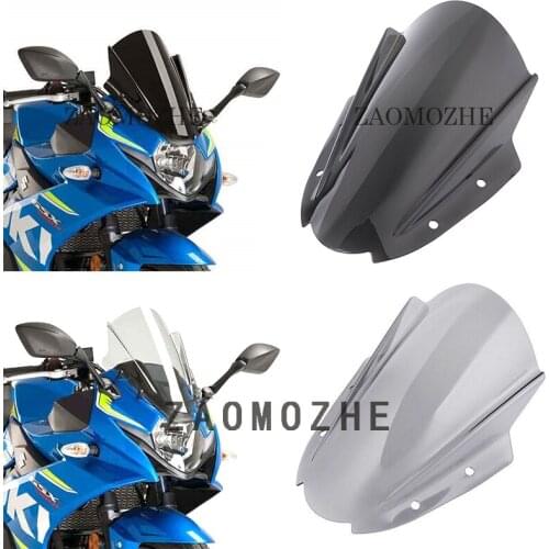 Motorcycle Windshield Windscreen Shield w/ Mounting Bracket Airflow Wind deflector Screen for Suzuki GSX250R GSX 250 R 2015-2017
