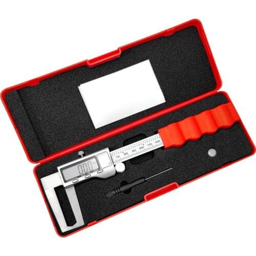 Electronic Digital Brake Disc Rotor Gauge Caliper Micrometer Inch/mm/Fraction 0-6 Inch/150mm Extra Large LCD Screen