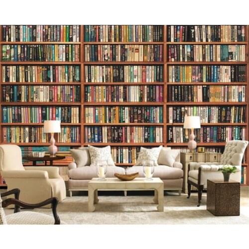 Beibehang Custom Photo Wallpaper European 3D Stereo Realistic Library Bedroom Wall Mural House Decorative Wallpaper 3D behang