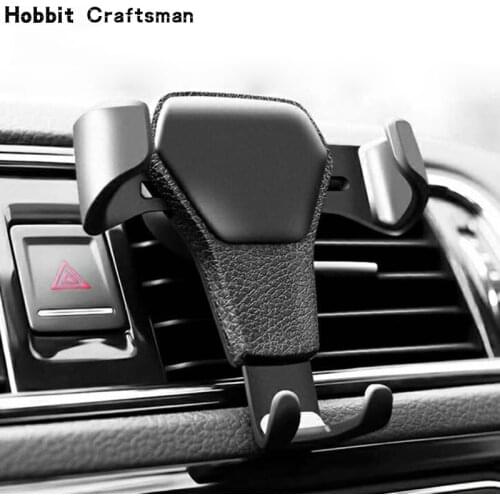 Gravity Car Phone Holder GPS Mount Holder Air Vent Clip Stand Cell phone GPS Support For iPhone 12 11 pro Huawei Xiaomi Samsung