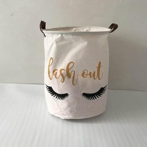 Cotton Linen Large Laundry Basket Hamper Foldable Dirty Clothes Storage Organizer Durable Kids Room Toys Storage Bin 35x45cm