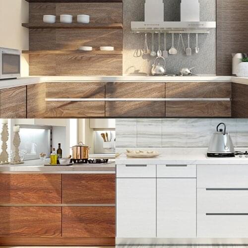 Simulation Wood Grain Home Decoration Wall Stickers 40X200Cm Waterproof And Moisture-Proof Furniture Renovation Self-Adhesive