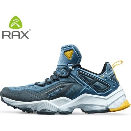 RAX Running Shoes Men&Women Outdoor Sport Shoes Breathable Lightweight Sneakers Air Mesh Upper Anti-slip Natural Rubber Outsole