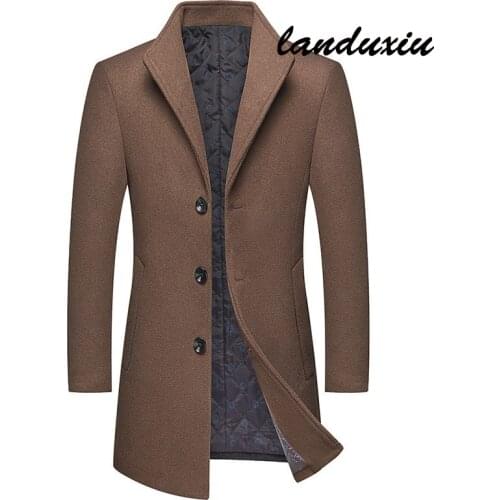 Мужские длинные тренчи Landuxiu China At AliExpress