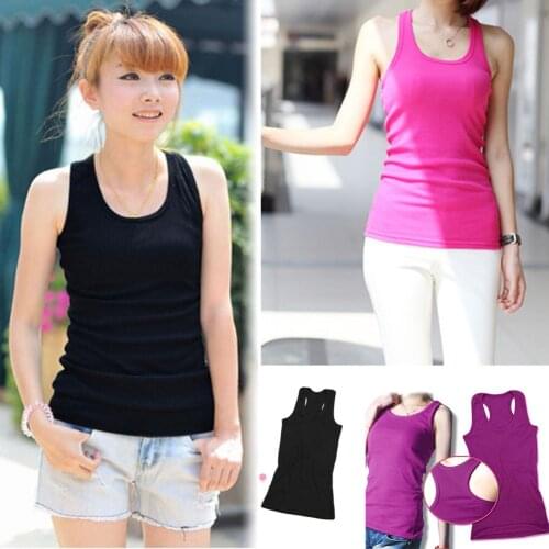 Summer Style Soft Cotton Women Tank Top Fitness Sexy Sleeveless Sport T Shirt Elegant Lady Bottoming Tees Streetwear White Tanks