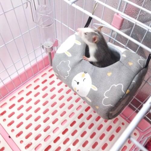 Cute Guinea Pig Cage Warm Hamster Cages Hanging Hammock Mini Animal Mice Rat Nest Sleeping Bed Hamster House Small Pets Product