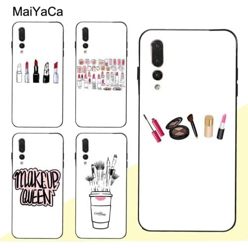 MaiYaCa Makeup Addict cosmetics Set Lipstick brush Case For Huawei P20 P10 P30 Lite P40 Pro Mate 20 30 10 Lite P Smart 2019 Z