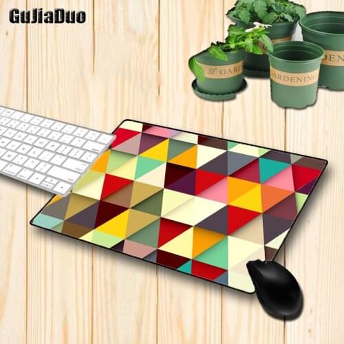 GuJiaDuo 220x180mm Irregular Color Small Mouse Pad Gaming Accessories Pc Desk Mat Notebook Keyboard High-quality Rubber Mousepad