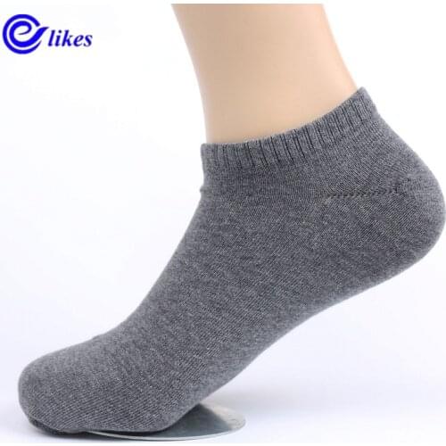5Pairs Mens Cotton Socks Ankle Socks Male Summer Breathable Socks Men Black White Bobbysocks Big Size EUR 43-46