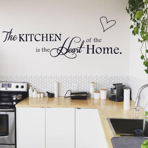 New Kitchen Quote Text Wall Vinyl Modern Sticker Decal Wall Kitchen Decoration Removable A001781