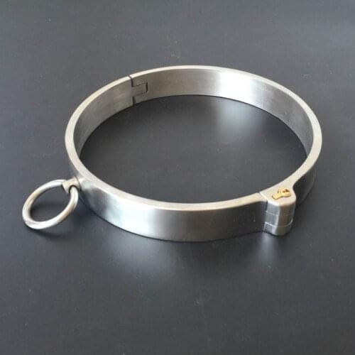 New Stainless Steel Neck Collar Bondage Lock Slave BDSM Restraints Posture Collar Adults Games Products Sex Toys For Couples