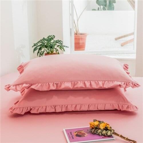 48*74cm Household Bedding Pure Color Pillow Case For Bed Soft Sleeping Throw Single Pillows Cover For Children Adult Pillowcase