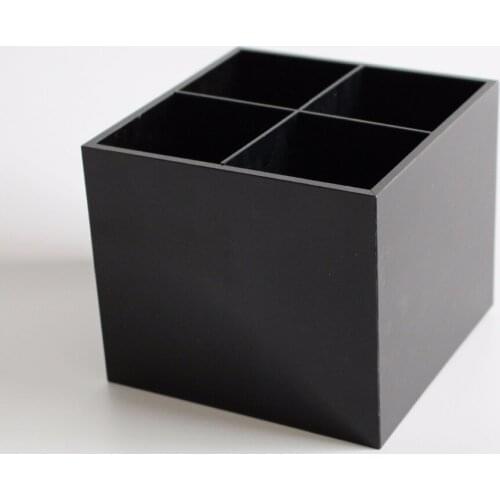Stylish Black Acrylic Cosmetics Makeup and Jewelry Storage Case Display Box