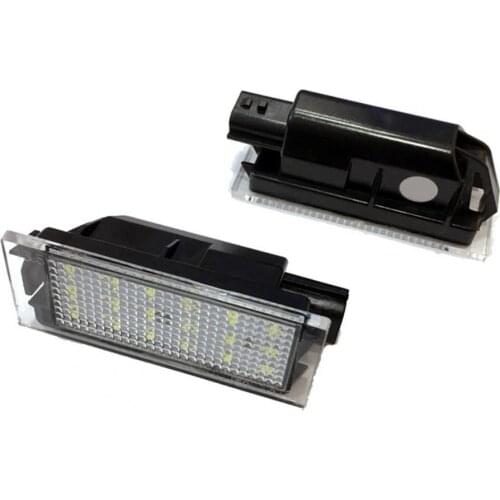 2Pcs Car LED Number License Plate Light LED Lamp for Renault Clio Megane Master
