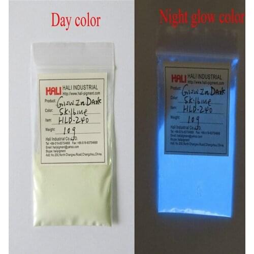 Glow in dark powder,photoluminescent pigment, glow in dark pigment,skyblue,(order reach 5kg, give special price of postage)