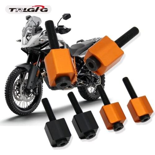 Motorcycle Handle Bar Clamp Raised Extend Handlebar Riser for 1050 1090 1190 1290 Adventure BLACK Orange