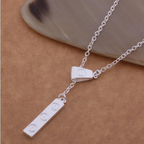 An609 Hot 925 Sterling Silver Necklace 925 Silver Fashion Jewelry Pendant /ayvajqca Bdzajvga
