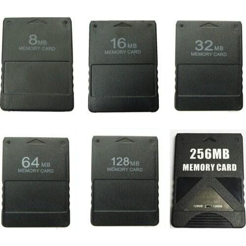 10 pcs High quality 8 /16 /32 /64 /128 /256 MB Memory Card for PS2 for Playstation 2