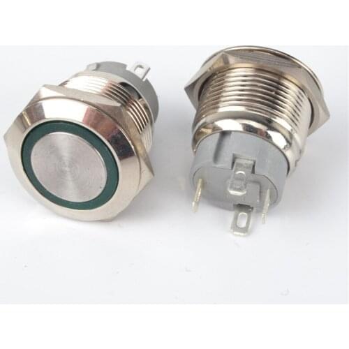 19mm Momentary Push Button Metal Switch Car Auto Motorcycle Engine Start Starter