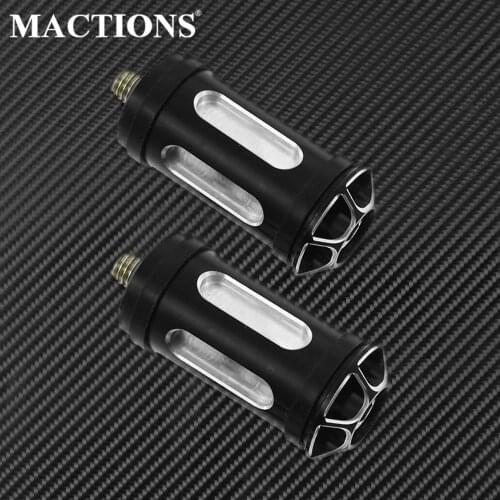 2PCS Motorcycle CNC Shifter Nail Shift Pegs Black For Harley Sportster 883 1200 Dyna Softail Touring Street Glide Chopper FLHR
