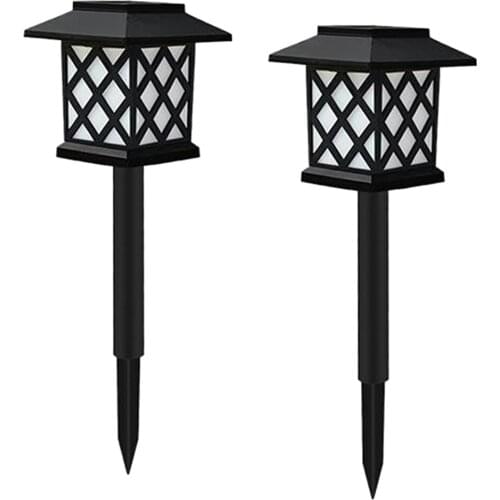 2-Pack Solar Lawn Light Outdoor Waterproof Home Garden Villa Garden LED Landscape Light