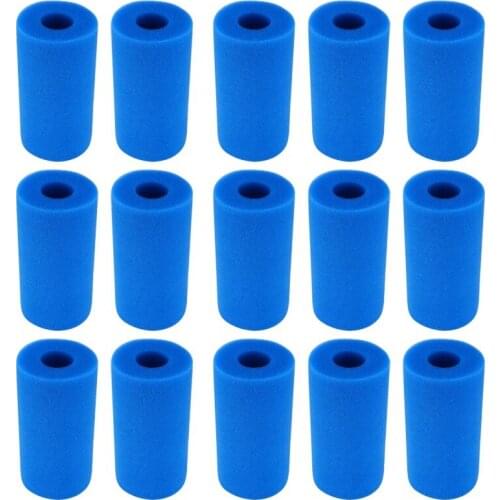 20Pcs Swimming Pool Accessories Foam Filter Sponge Reusable for Intex Type a Washable Biofoam Clean Filter Foam Sponges CNIM Hot