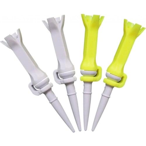 4pcs Unbreakable Golf Tees With PU Stable Claw Top Training Tee Equipment