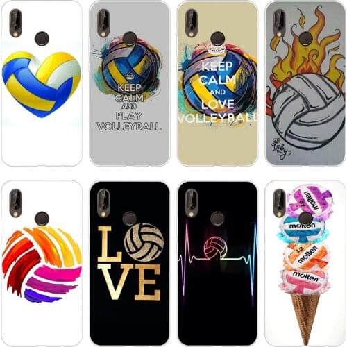 63H Volleyball Soft Silicone Tpu Cover Case for huawei p 20 lite pro y6 2017 mate 10 lite