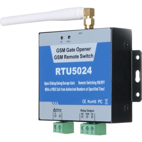 Authorized 200 users GSM gate door opener RTU5024 GSM Remote Switch Garage swing Gate Opener rolling shutter