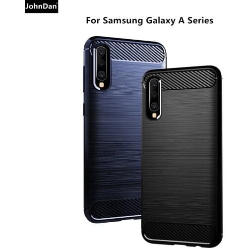 Carbon Fiber Case For Samsung Galaxy A5 J5 J7 J3 2017 A8 J8 2018 TPU Case Cover On For Samsung A50 A51 A71 A30S A21S M21 A31 A30