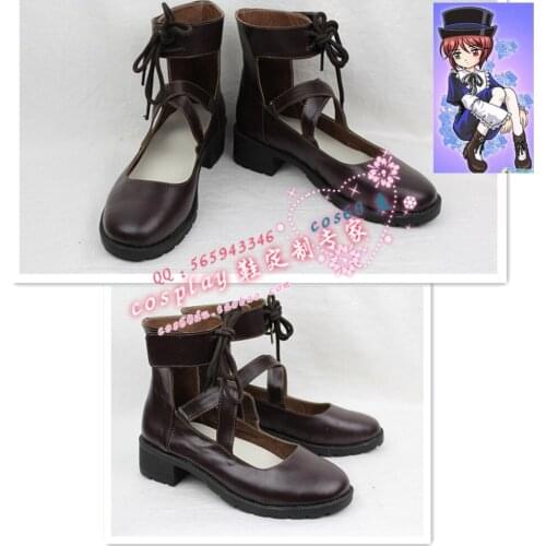 Rozen Maiden Souseiseki Black Cosplay Shoes Boots S008