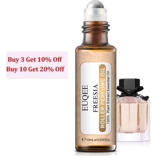 10ML with Roller Freesia Perfume Fragrance Oil Diffuser Aroma Essential Oil Angel Honeysuckle Musk Black Opium Orchid Chance Oil