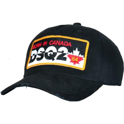 Dsq2 brand hat men Baseball Caps 100% cotton DSQ Letters unisex Adjustable Baseball Caps High Quality Dsq Logo black cap for men
