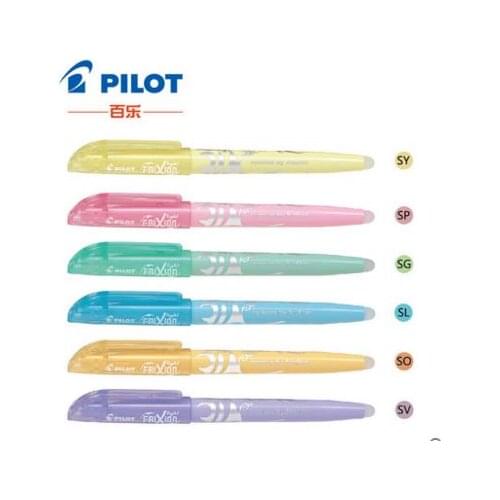 PILOT SW-FL Frixion Erasable Highlighter Pastel Color Fluorescent Marker Pen 12 Colors Japan