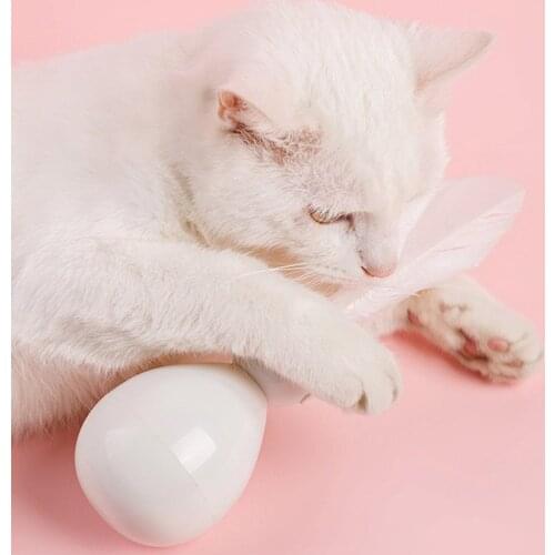 Interactive Cat Toys Pet Funny Scratching Robot Teaser Playing Toys Kitten Tumbler Chewing Feather Toys Pet Supplies