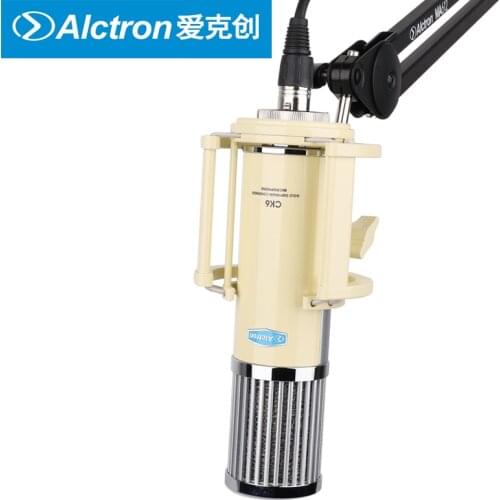 Alctron CK6 condenser microphone with 34mm large gold diaphragm, capsule Built-in 3-pin XLR joint for studio recording