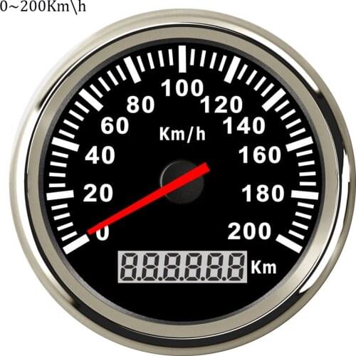 Red Backlight 85mm Speedometer Gauge 120 km/h 200 km/h Speed Odometer fit Diesel &Gasoline Marine Car for BMW E46 Audi A4 A3