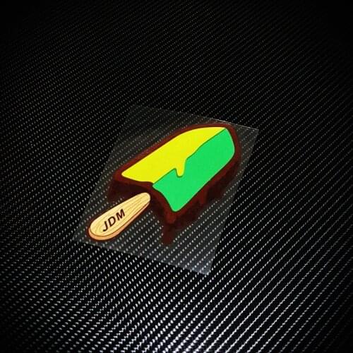 LuLuSticker#228 6.5x13cm Creative Japan JDM Popsicle Reflective Car Window Stickers Waterproof Auto Modification Decals