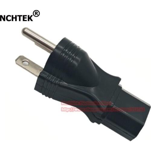 NCHTEK USA 6-15P 3Pin Male to C13 Female Power Adapter Connector, PDU Converter Plug/Free shipping/1PCS