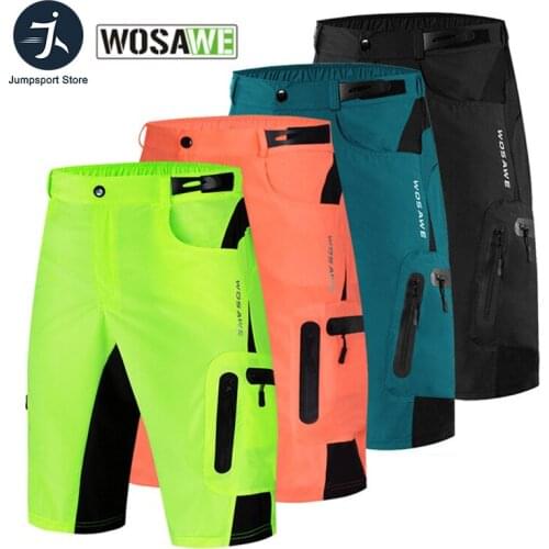2020 new WOSAWE Cycling Shorts Summer Breathable Loose Short motorcycle MTB Shorts Bike Shorts Men Running Bicycle Riding Shorts