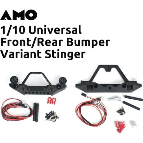 RC Model Car Parts Universal Simulation Variant Stinger Front Rear Bumper Crash Barrier For 1/10 Crawler SCX10 90046 TRX4 TRX-4