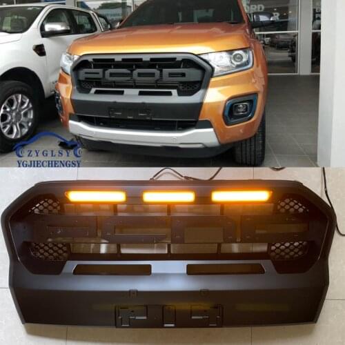 Raptor Grille Modified Grills Front Bumper Mesh Mask Cover Fit For RANGER 2018 2019 2020 T8 PX MKIII MK3 WILDTRAK Pickup Trucks