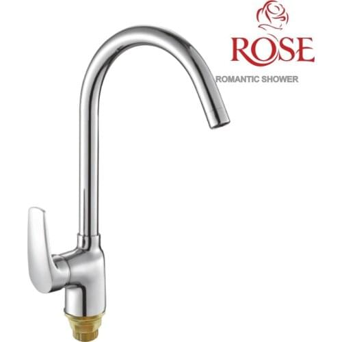 ROSE kitchen faucet, kitchen tap water, brass tap in the kitchen, faucet for hot and cold water in the kitchen,water brass faucet sink in the kitchen,mixer with nut S5053
