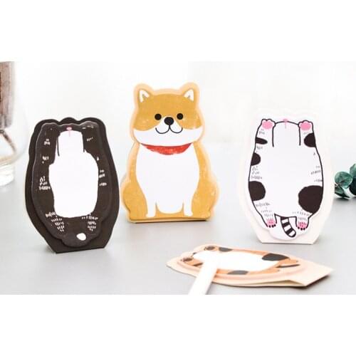 Cute cat dog Self-Adhesive Memo Pad Sticky Notes memo boards Bookmark School Office Supply papelaria