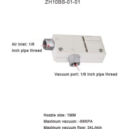 SHUYI ZH10BS-01-01 Pneumatic Vacuum Generator Vacuum Ejector Pneumatic Parts