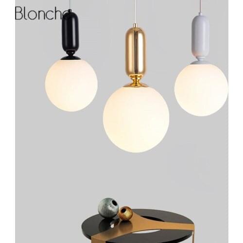 Modern Led Glass Pendant Lights Lamp Nordic Milk Globe Hanglamp For Dining Room Kitchen Bar Home Decor Lighting Fixtures E27