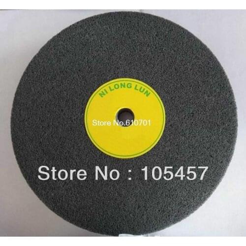 Dark Grey 7P Fiber Polishing Buffing Wheel 180# Grit Nylon Abrasive (200*50)mm