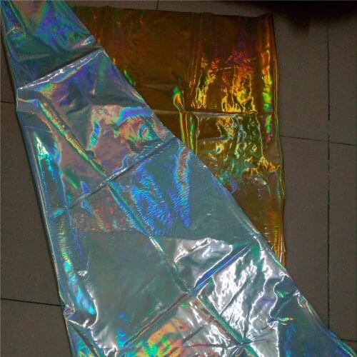 130cm*90cm gold silver rainbow TPU fabric