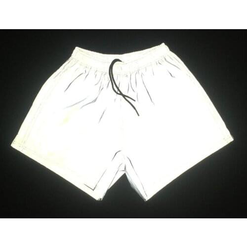 Night jogging women reflective shorts drawstring hip hop streetwear harajuku womens fashion full reflect shorts clothing